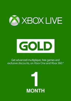Xbox Live GOLD Subscription Gift Card 1 Month (30 days) Global Key