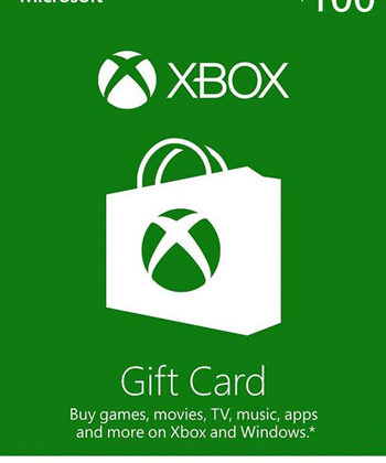 Xbox Live Gift Wallet Card 100$ (USD) USA United States