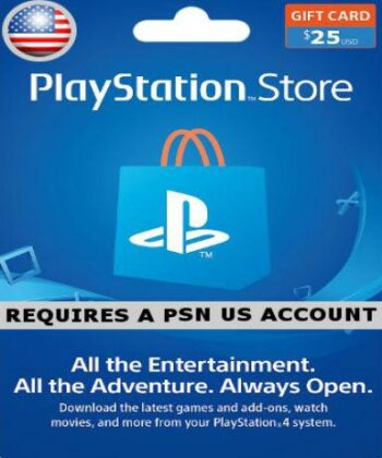 PlayStation Network Card (PSN) $25 (USA)