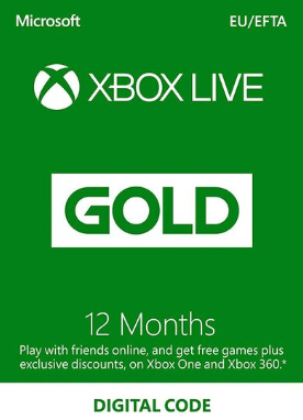 Xbox Live Gold 12 Months Subscription Cards 12 Months (365 days) EUROPE